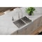 Elkay 18 Gauge SS 35-7/8" x 20-1/4" x 9" 60/40 Dbl Bowl Farmhouse Sink and Faucet Kit w/ Bottom Grid and Drain ECTRUF32179RFBC - alternate 6